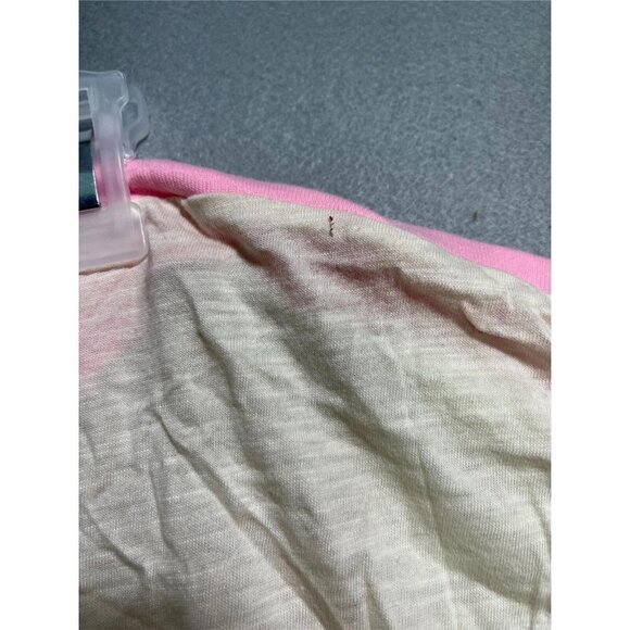 S Jersey-Type Shirt Girls M Medium Pink Tee Short 3/4 Sleeve Shirt Kids - Picture 5 of 8